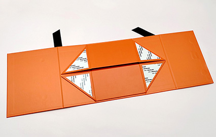 Boîtes Rigides Pliantes Personnalisées avec Ruban