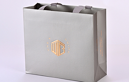 Luxury Hand Carry Bag with Debossed Foil Stamping