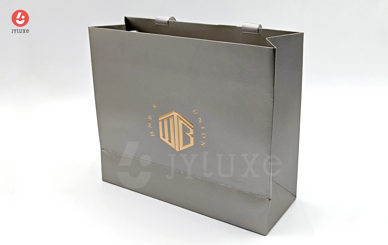 Luxury Hand Carry Bag with Debossed Foil Stamping