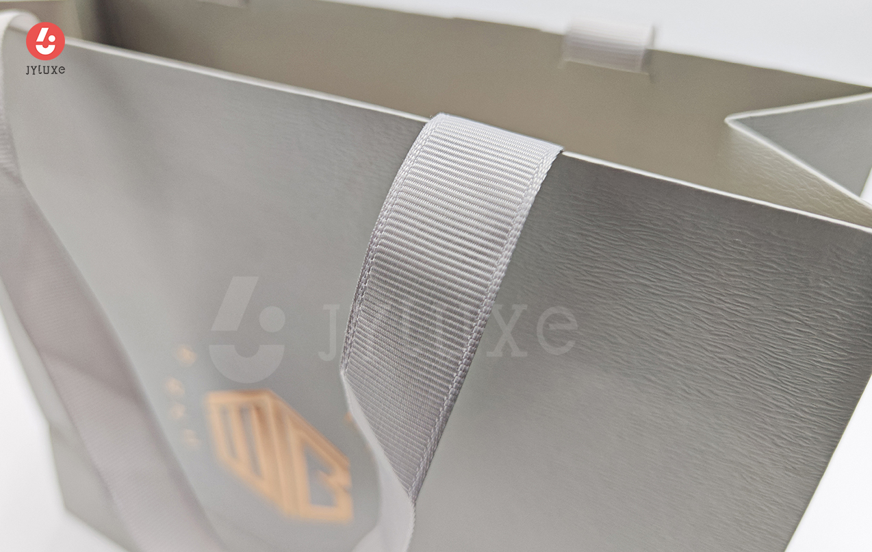 Luxury Hand Carry Bag with Debossed Foil Stamping