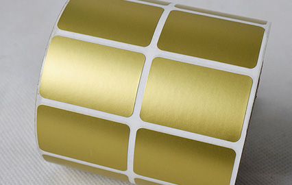 Gedruckte Goldfolien-Selbstklebeetiketten