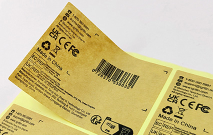 Kraftpapier-Etiketten - Öko-Aufkleber