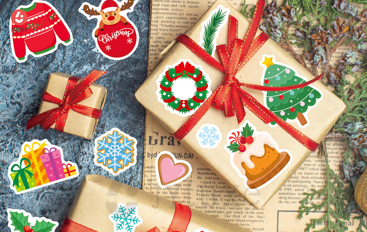 Bulk Printed Christmas Stickers