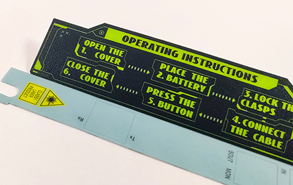 Custom Electronic equipment Control Panel Labels - Vinyl Stickers