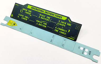 Custom Electronic equipment Control Panel Labels - Vinyl Stickers