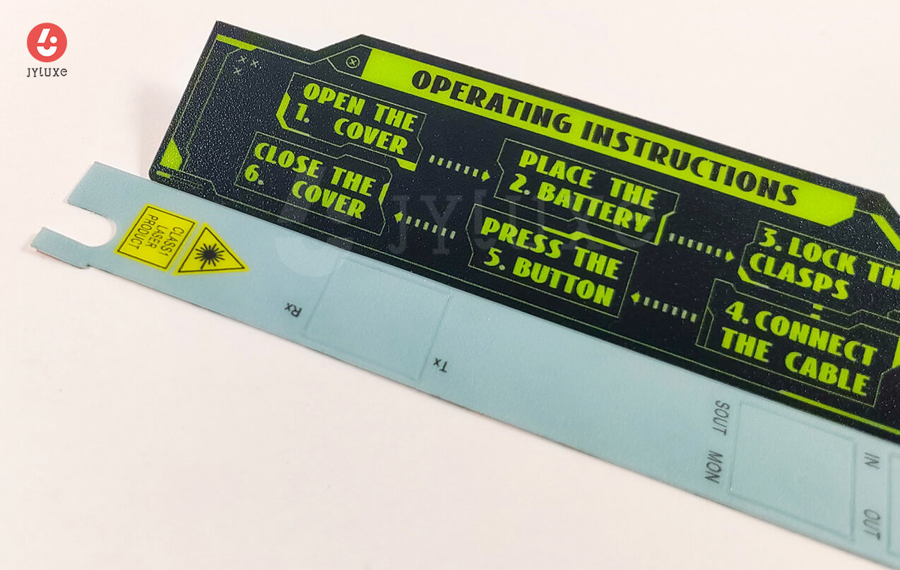 Custom Electronic equipment Control Panel Labels - Vinyl Stickers