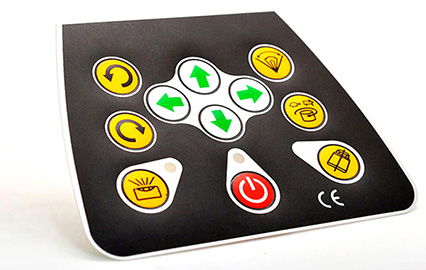 Embossed Button Scale & Rice Cooker Control Panel Labels