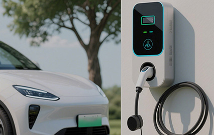Maßgefertigte E-Auto-Ladestation Bedienfeldfolienaufkleber - Grafikfolien