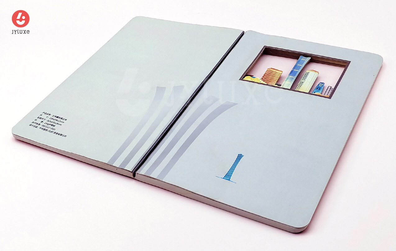 Impresión de Cuaderno Hueco Creativo Troquelado y Journal Personalizado