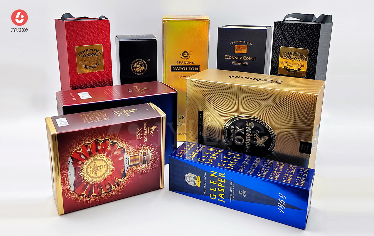 Boîtes d'Emballage pour Spiritueux de Luxe - Boîtes à Vin Personnalisées en Carton