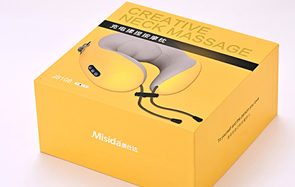 マッサージピロー包装箱 - 首肩マッサージ器カスタムギフトボックス