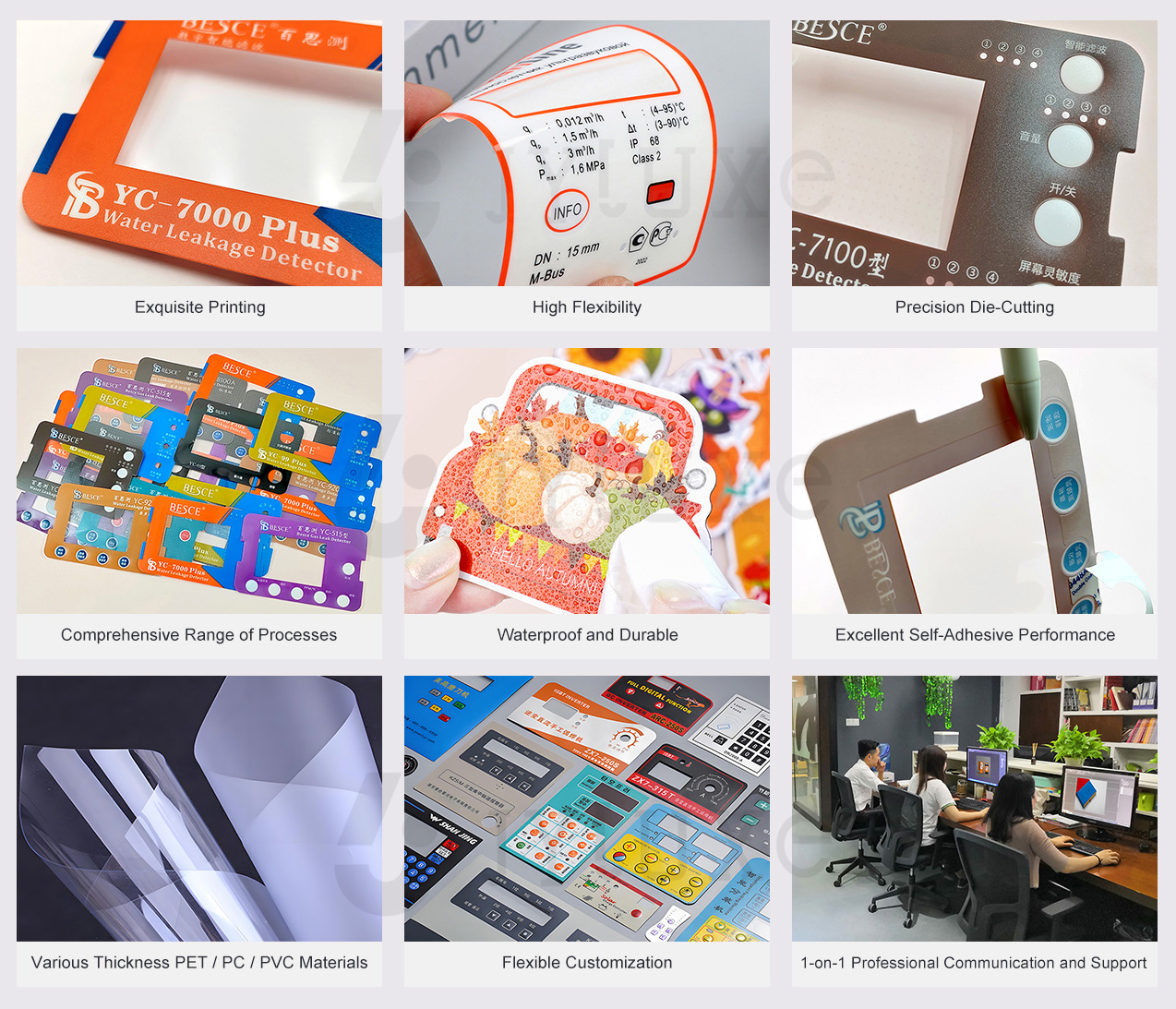 Custom Control Panel Stickers - Label Manufacturer | JYLUXE